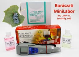 Vinársky miniLABOR s refraktometrom a pH metrom
