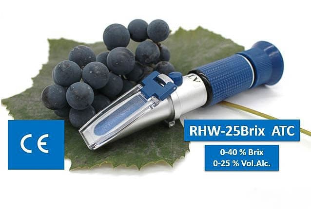 RHW-25BATC refraktometer Brix a potenciálny alkohol